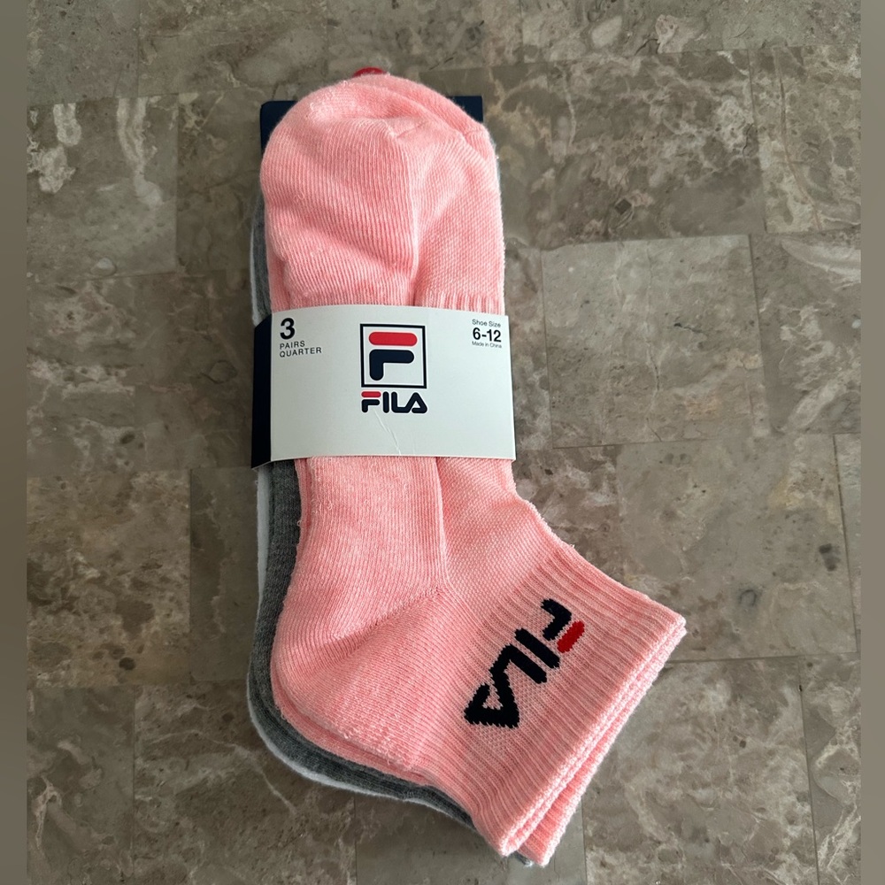 3 pack Fila socks (6-12)